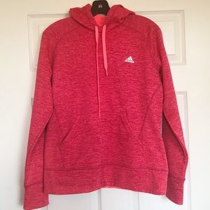 EUC Size M adidas Climawarm Bright Pink Hoodie